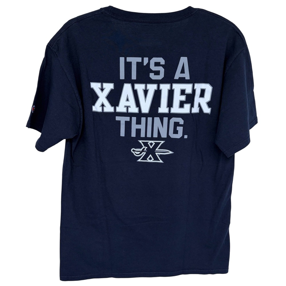 Champion Xavier Musketeers It's A Xavier Thing T Shirt Womens‎ Medium Navy Blue